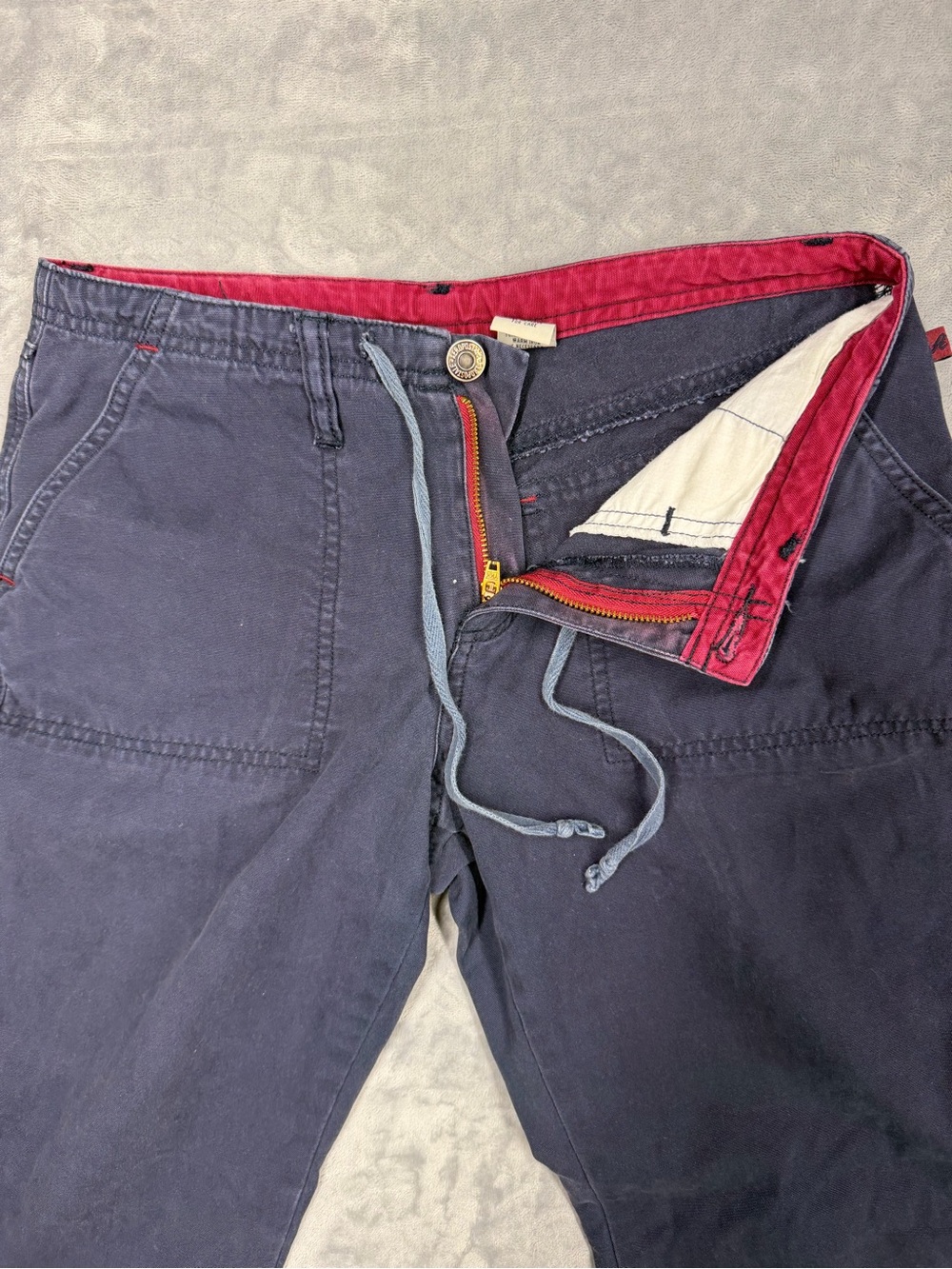 Aeropostale Y2K 100% Cotton Navy Bootcut Pants - Picture 2 of 10